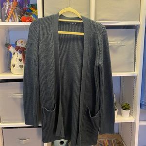 Gray blue cardigan